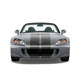 Dual 11" Racing Stripes Self Healing Vinyl fits Honda S2000 2003 to 2009