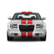 Chrysler 300 dual 10-inch racing stripes in red, stripe material detail