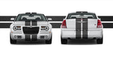 Dual 10" Racing Stripes Self Healing Vinyl fits Chrysler 300 2005 to 2010