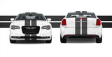 Dual 10" Racing Stripes Self Healing Vinyl fits Chrysler 300 2011 to 2020
