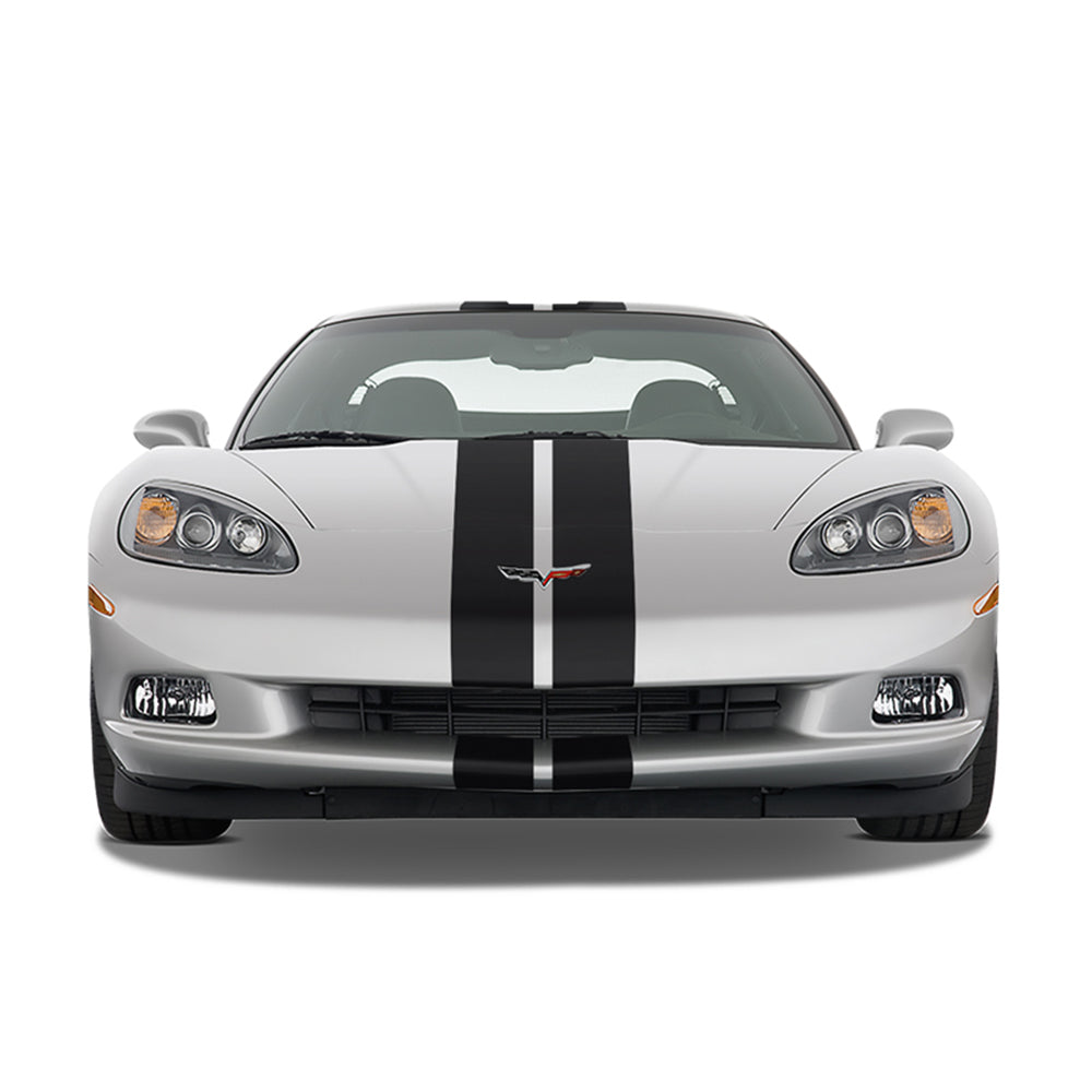 Dual 10" Racing Stripes Self Healing fits Chevrolet Corvette C6 ZR1 2005 to 2013