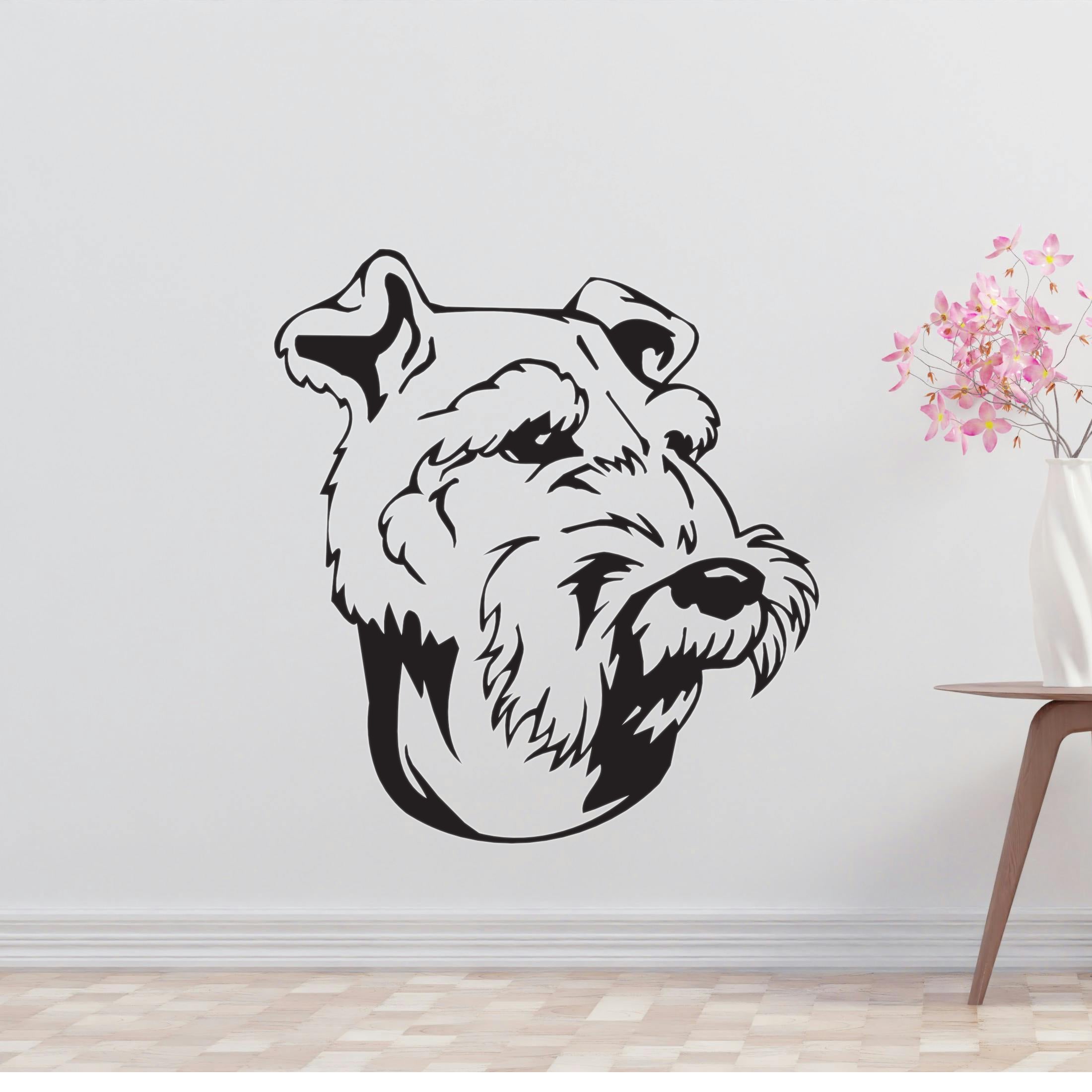 Welsh Terrier Dog Removable Vinyl Decal Matte Finish Home Decor for Indoor Walls