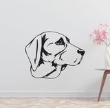 Tyrolean Hound Dog Removable Vinyl Decal Matte Finish Home Decor for Indoor Walls