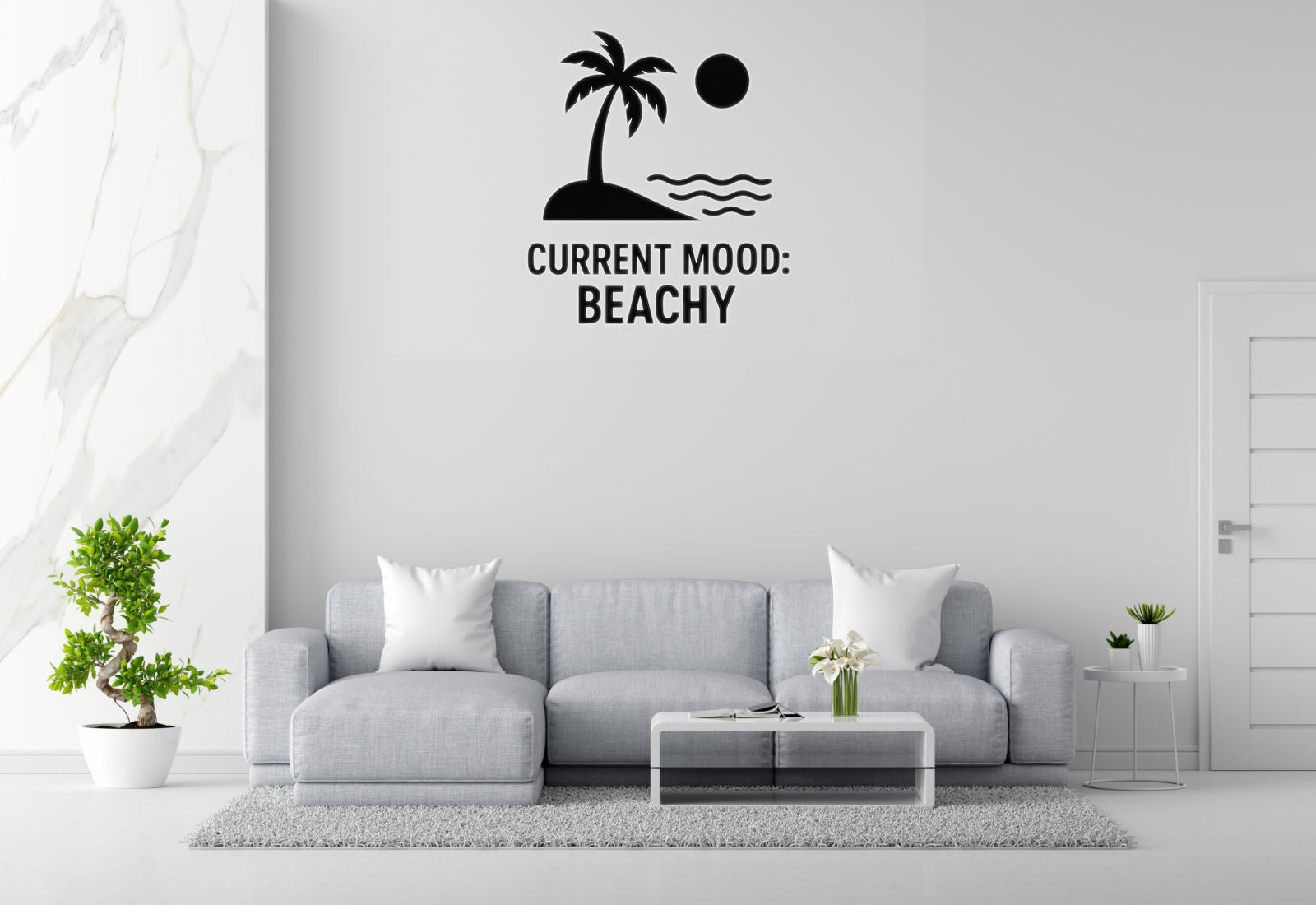 Whale Hello There - Funny Ocean Wall Decal Vinyl Sticker Removable