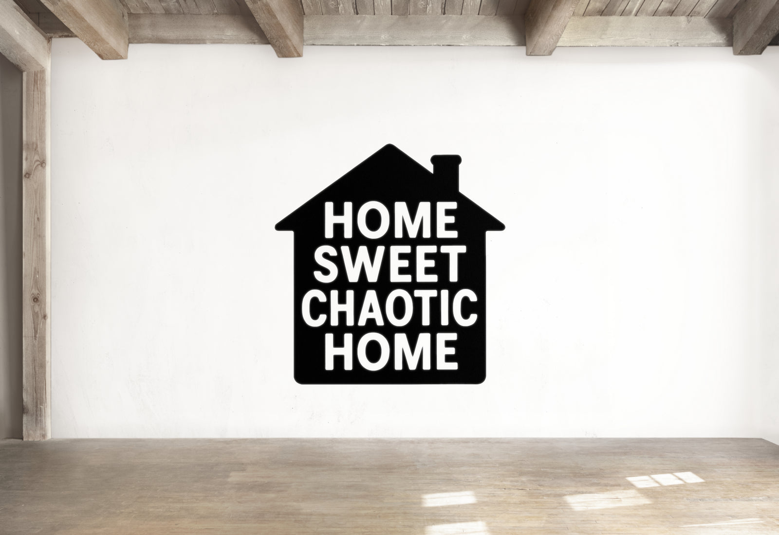 Home Sweet Chaotic Home - House Number Wall Decal Vinyl Sticker Removable