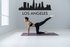 Cityscape Los Angeles with Text Vinyl Decal Removable Matte Finish Skyline Decore for Indoor Walls