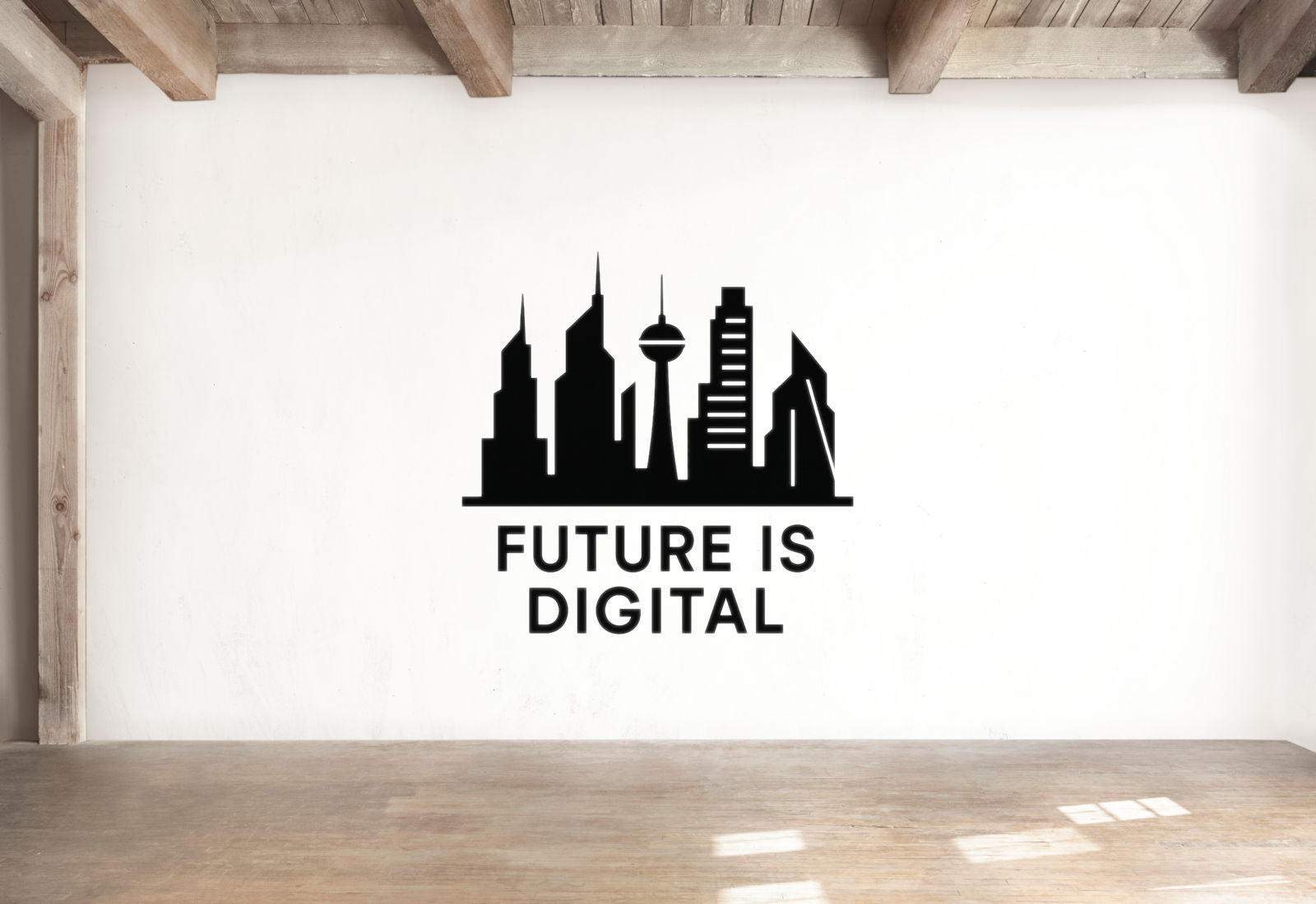 Future is Digital - Bitcoin Wall Decal Vinyl Sticker Removable