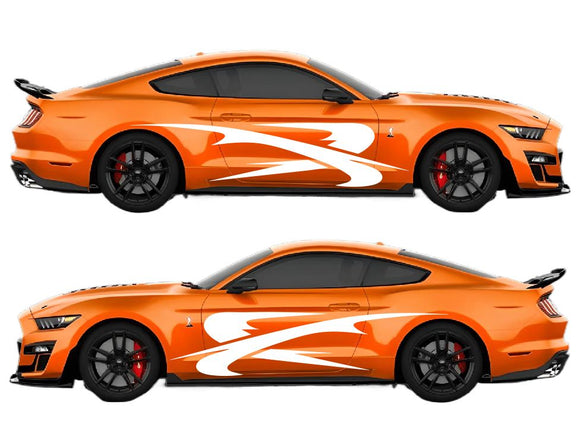 Arc Slash Air Release Livery Kit #11 Fits Ford Mustang 2015 - 2023 Fusion Decals