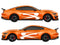 Ford Mustang vinyl livery stripe kit, racing stripe kit detail