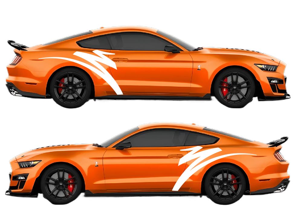Swirling Strike Air Release Livery Kit #12 Fits Ford Mustang 2015 - 2023 Fusion Decals