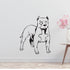 Staffordshire Bull Terrier Dog Removable Vinyl Decal Matte Finish Home Decor for Indoor Walls