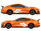 Ford Mustang vinyl livery stripe kit, racing stripe kit detail