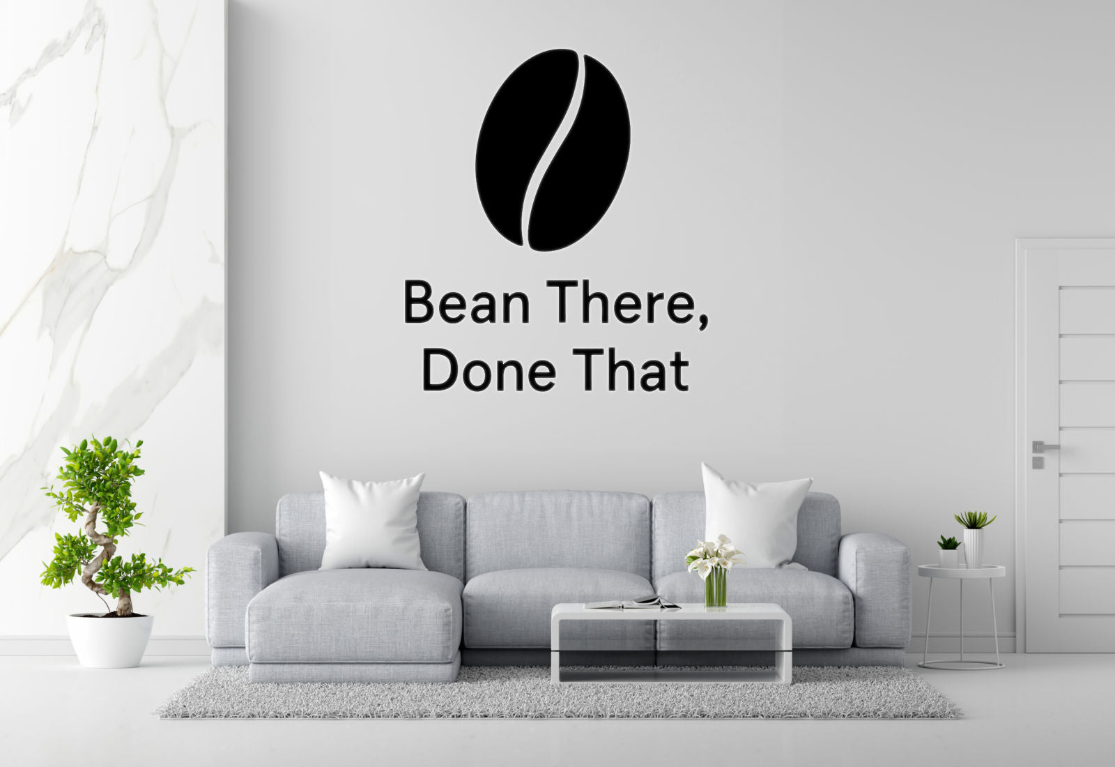 Bean There Done That Removable Vinyl Decal for Indoor Walls