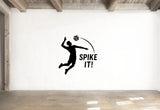 Spike It! - Volleyball Sports Wall Decal Vinyl Sticker Removable