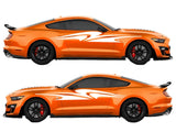 Interlocking Swoosh Racing Style Air Release Livery Kit #14 Fits Ford Mustang 2015-2023 Fusion Decals
