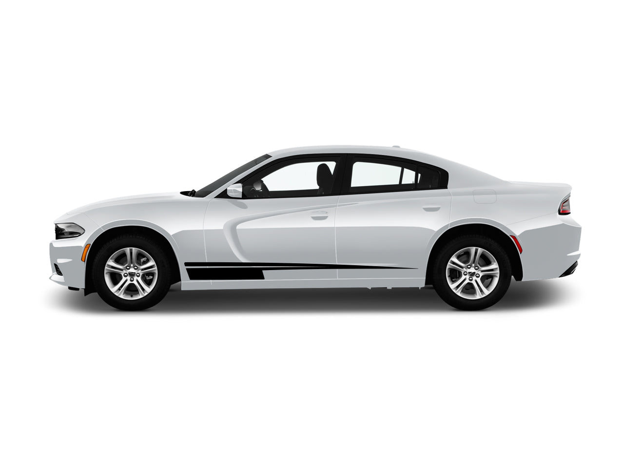 a white car is shown in a white background