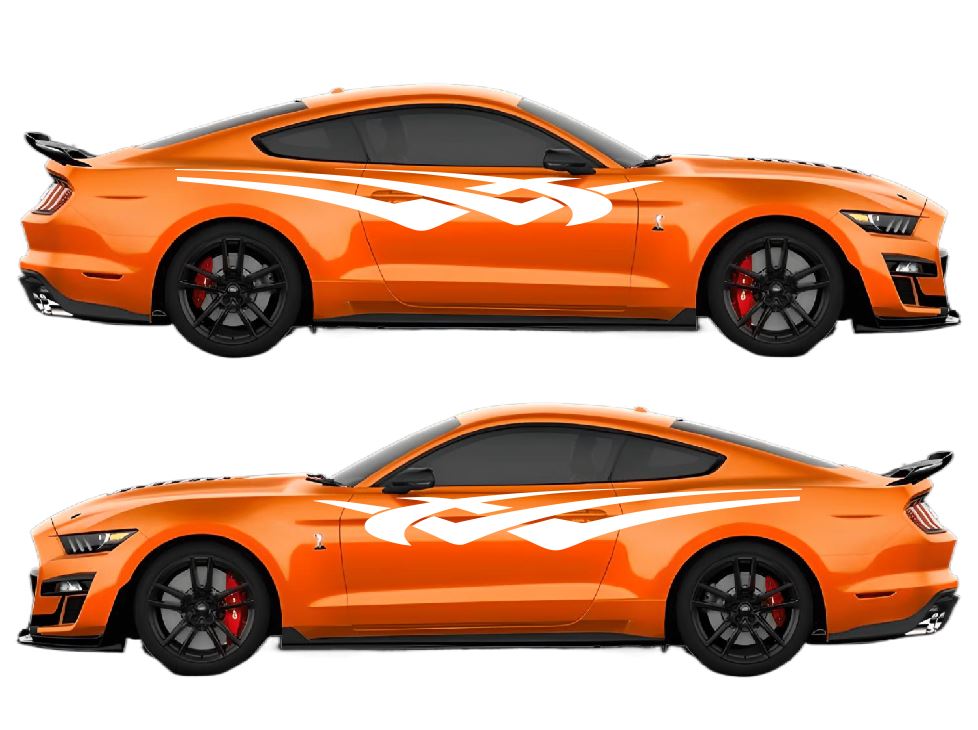 Lightning Streak Racing Style Air Release Livery Kit #15 Fits Ford Mustang 2015-2023 Fusion Decals