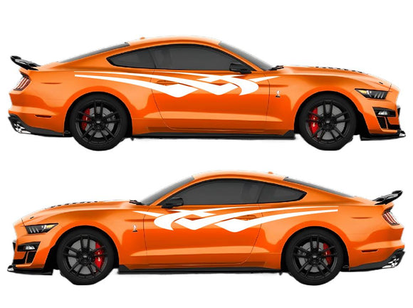Lightning Streak Racing Style Air Release Livery Kit #15 Fits Ford Mustang 2015-2023 Fusion Decals