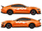 Ford Mustang vinyl livery stripe kit, racing stripe kit detail