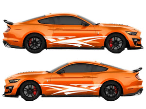 Aggressive Zig-Zag Racing Livery Air Release Kit #17 Fits Ford Mustang 2015-2023 Fusion Decals