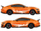 Ford Mustang vinyl livery stripe kit, racing stripe kit detail