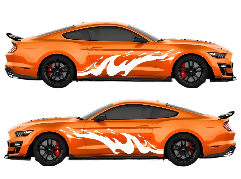 Flame Style Racing Air Release Livery Kit Fits Ford Mustang 2015 - 2023 Fusion Decals