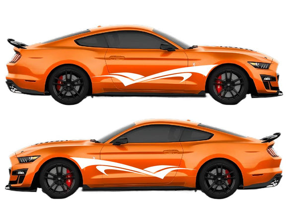 Dual Arrow Air Release Livery Kit #1 Fits Ford Mustang 2015 - 2023 Fusion Decals