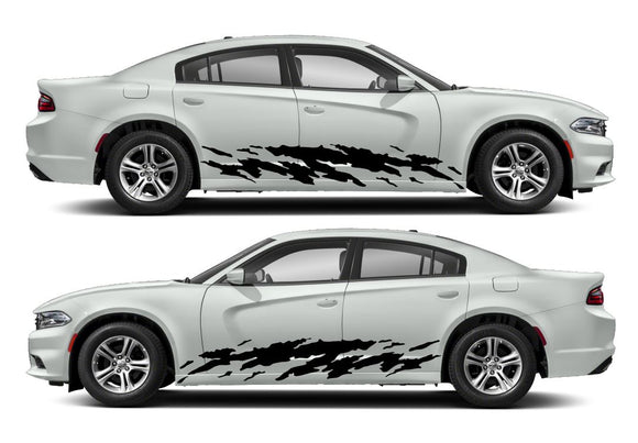 Camo Side Livery Air Release Vinyl Decal Kit #1 Fits Dodge Charger 2011-2023 Fusion Decals