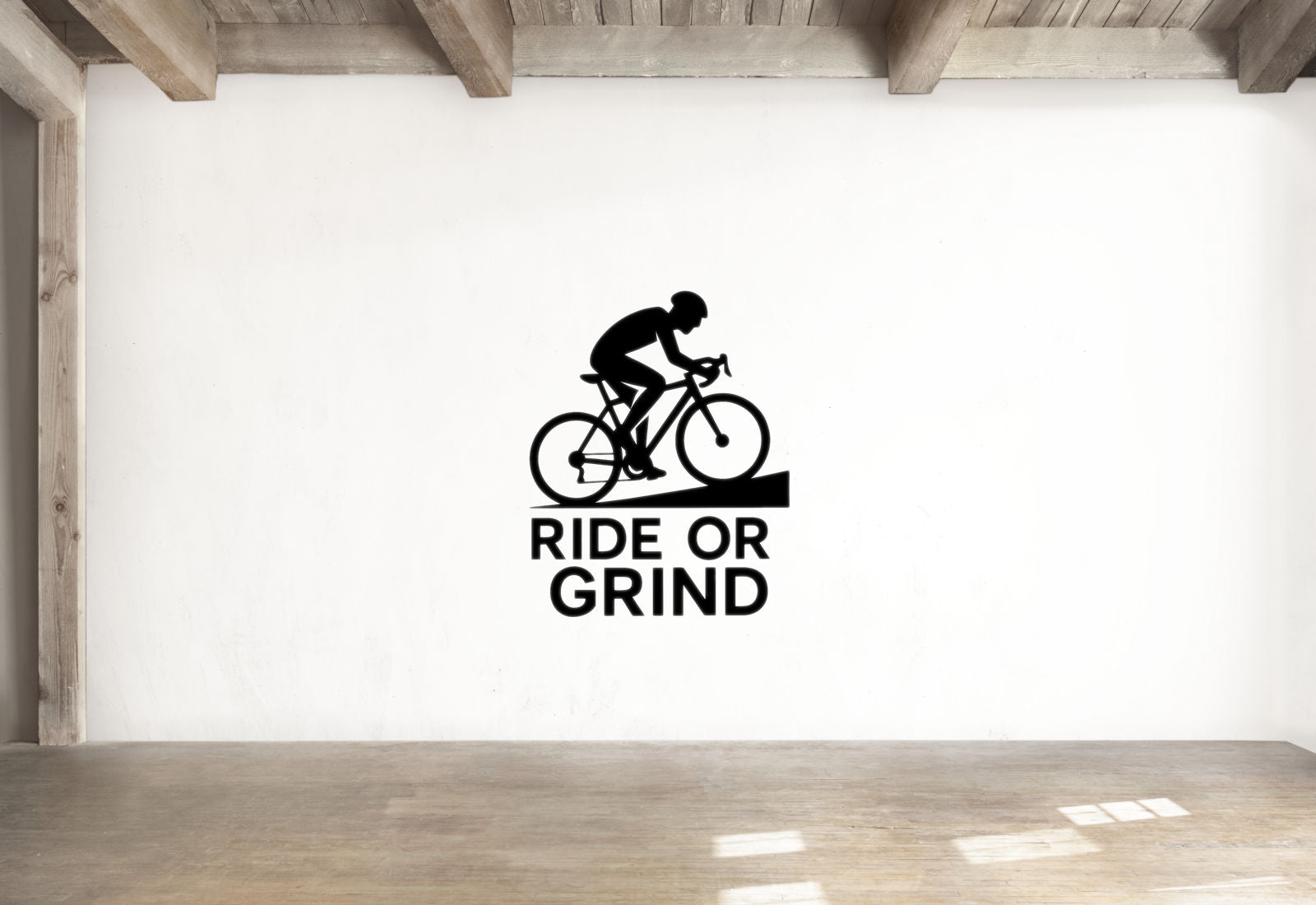 Ride or Grind - Cycling Sports Wall Decal Vinyl Sticker Removable