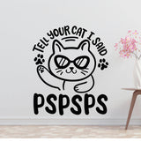 Crazy cat lady Removable Vinyl Decal for Interior Walls