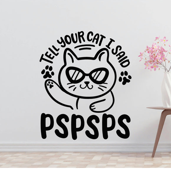 PSPSPS Removable Vinyl Decal for Interior Walls
