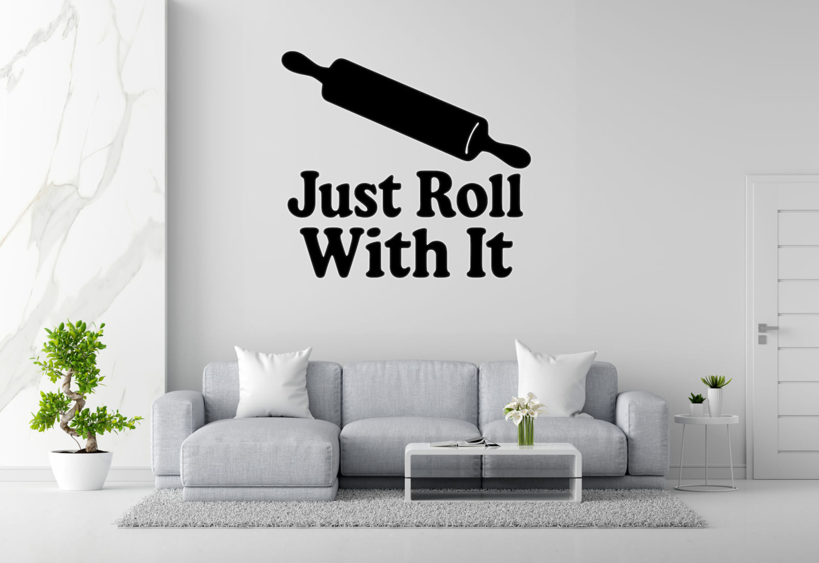 Just Roll With It Removable Vinyl Decal for Indoor Walls