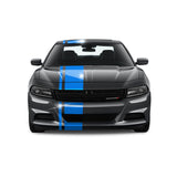 Dual Racing Stripes [3x] 1" , 2", 12" x 68" Self Healing Vinyl Fits All Vehicles