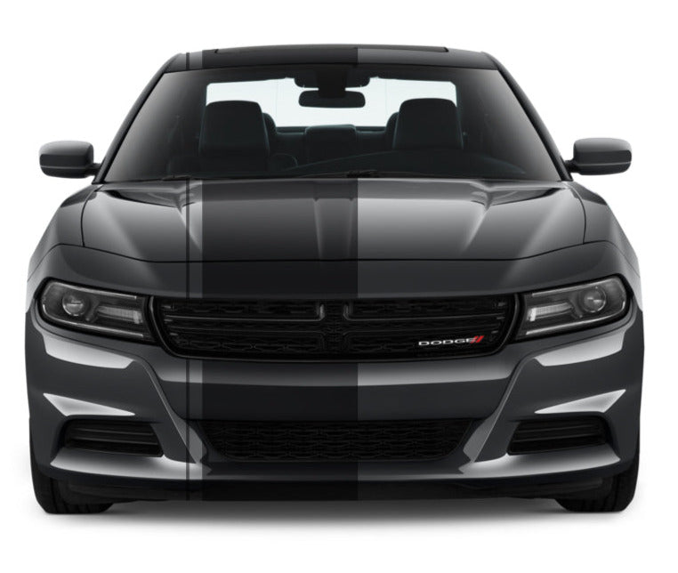 Dual Racing Stripes [3x] .50" , 2", 24" x 68" Self Healing Vinyl Fits All Vehicles