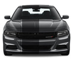 Dual Racing Stripes [3x] .50" , 2", 24" x 68" Self Healing Vinyl Fits All Vehicles