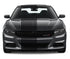 Dual Racing Stripes [3x] .50" , 2", 24" x 68" Self Healing Vinyl Fits All Vehicles