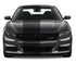 Dual Racing Stripes [3x] .50" , 2", 24" x 70" Self Healing Air Release Vinyl Fits All Vehicles