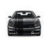 Dual Racing Stripes [3x] 4" , 2", 12" x 70" Self Healing Air Release Vinyl Fits All Vehicles