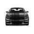Dual Racing Stripes [3x] 5" , 2", 24" x 70" Self Healing Air Release Vinyl Fits All Vehicles