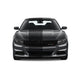 Dual Racing Stripes [3x] .75" , 2", 24" x 68" Self Healing Vinyl Fits All Vehicles
