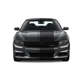 Dual Racing Stripes [3x] 1" , 2", 24" x 70" Self Healing Air Release Vinyl Fits All Vehicles