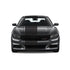 Dual Racing Stripes [3x] .75" , 2", 24" x 70" Self Healing Air Release Vinyl Fits All Vehicles