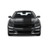Dual Racing Stripes [3x] 1" , 2", 24" x 70" Self Healing Air Release Vinyl Fits All Vehicles