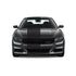 Dual Racing Stripes [3x] .50" , 2", 24" x 70" Self Healing Air Release Vinyl Fits All Vehicles