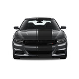 Dual Racing Stripes [3x] 1" , 2", 24" x 68" Self Healing Vinyl Fits All Vehicles