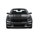 Dual Racing Stripes [3x] 5" , 2", 24" x 70" Self Healing Air Release Vinyl Fits All Vehicles