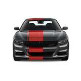 Dual Racing Stripes [3x] .50" , 2", 24" x 70" Self Healing Air Release Vinyl Fits All Vehicles
