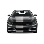 Dual Racing Stripes [3x] .50" , 2", 24" x 68" Self Healing Vinyl Fits All Vehicles