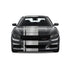 Dual Racing Stripes [3x] 3" , 2", 24" x 70" Self Healing Air Release Vinyl Fits All Vehicles