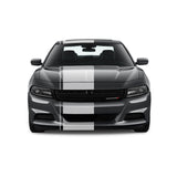 Dual Racing Stripes [3x] .50" , 2", 24" x 70" Self Healing Air Release Vinyl Fits All Vehicles
